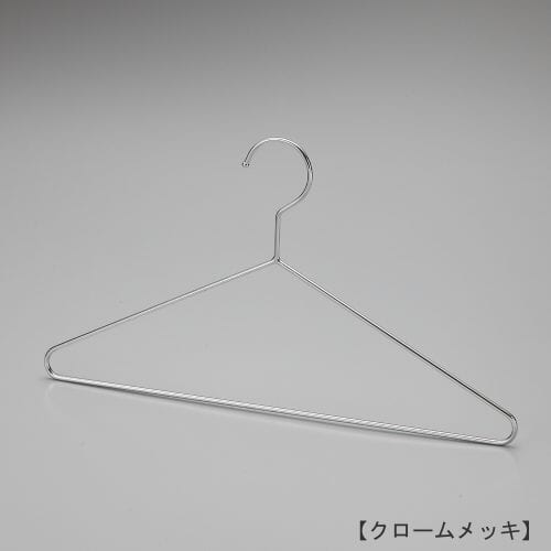 メンズTシャツ・カットソー・シャツ用スチール製ワイヤーハンガー TSS-1770-380 クロームメッキ(Cr)仕上 日本製