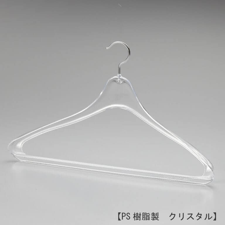 ●カジュアル用ハンガー正面画像
●型番:TYHC420
●素材 本体:PS樹脂 フック:スチール
●横幅420mm、肩先の厚み30mm。フックはクロームメッキ仕上げのスチール製。
●日本製
ロゴ印刷: 要ご相談(平面スペースが少ないため小さなロゴしか印刷できません)