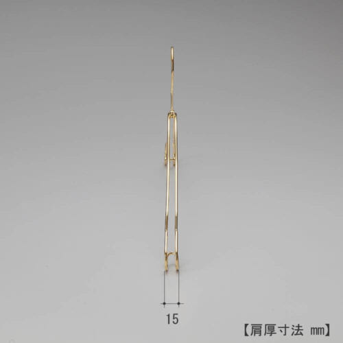 レンタルハンガーを横から見た画像 肩先の厚み15mm 型番:IN-2368A
