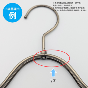 【B級品理由例】
キズ
※この写真はB級品理由の一例です。
実際にお送りする商品がこの例の通りでない場合がございます。
お送りする商品のB級品の理由は選べません。