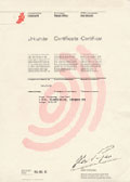 EU: 特許証書